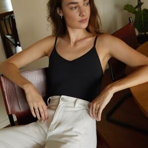 Everlane The Cami Black Bodysuit